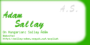 adam sallay business card